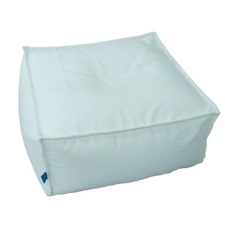 Mr Pouf Πουφ Loft Cuba Acrylic Λευκό 70x70x30  100% POLYESTER - WATER REPELLENT