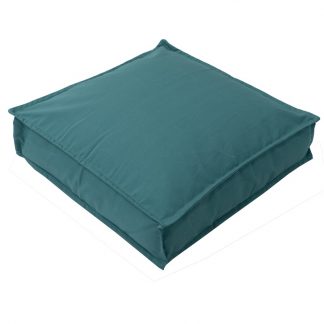 Mr Pouf Μαξιλάρι Δαπέδου Acrylic Πετρόλ 60x60x15  100% POLYESTER - WATER REPELLENT
