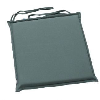 Mr Pouf Μαξιλάρι Καρέκλας - Κορδόνι Acrylic Γκρι  40x40x4  100% POLYESTER - WATER REPELLENT
