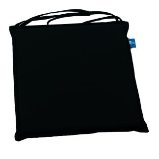 Mr Pouf Μαξιλάρι Καρέκλας - Κορδόνι Acrylic Μαύρο  40x40x4  100% POLYESTER - WATER REPELLENT
