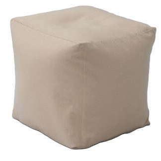 Mr Pouf Πουφ Cube Loneta Μπεζ 0,45 X 0,45 X 0,45  30% COTTON - 70% POLYESTER