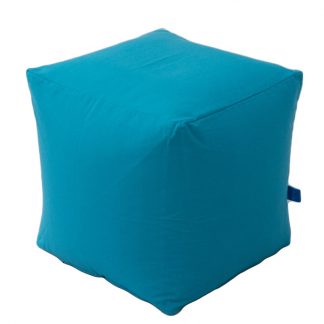Mr Pouf Πουφ Cube Loneta Πετρόλ 0,45 X 0,45 X 0,45  30% COTTON - 70% POLYESTER