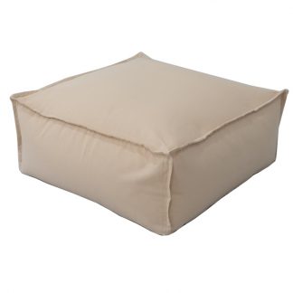 Mr Pouf Πουφ Loft Cuba Loneta Μπεζ 70x70x30  30% COTTON - 70% POLYESTER