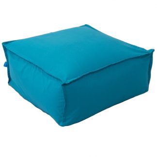 Mr Pouf Πουφ Loft Cuba Loneta Πετρόλ  70x70x30  30% COTTON - 70% POLYESTER