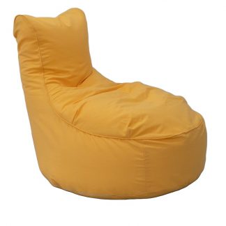 Mr Pouf Πουφ Swing Scuba Loneta Κίτρινο  77x110x96x36  30% COTTON - 70% POLYESTER